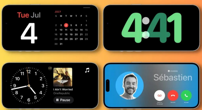 柳北苹果手机维修分享iOS17横屏充电待机显示有什么好处 