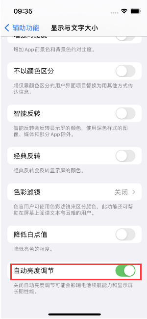 柳北苹果15维修店分享iPhone 15 Pro系列屏幕亮度 