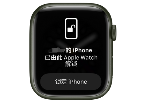 柳北苹果手机维修分享用 AppleWatch 解锁配备面容 ID 的 iPhone方法 